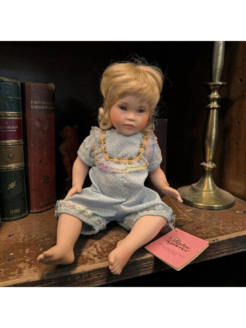 Paradise Galleries 1998 Patricia Rose D746 Porcelain Doll 12" Blonde Hair